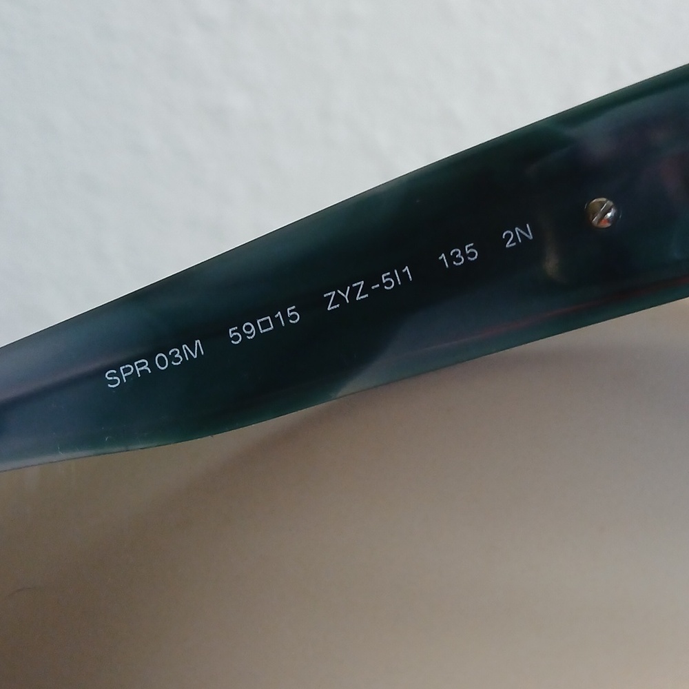 Prada Blue W/Brown Tortoiseshell Pattern Sunglasses Frames Prada Case Included! - Picture 5 of 13